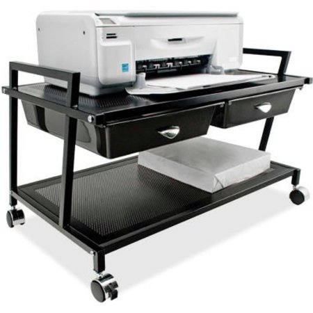 VERTIFLEX PRODUCTS Vertiflex® Underdesk Machine Stand with Two Drawers, Black VF95530